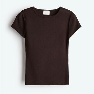 h & m • knit tshirt